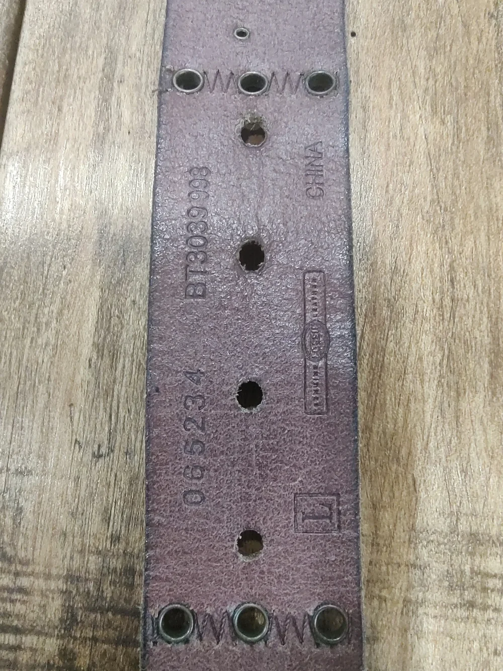 Vintage, Genuine Fossil Patchwork Leather Belt. Size L
